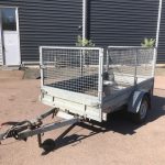 Nybesiktigat och servat Gallersläp med tip (Star trailer)